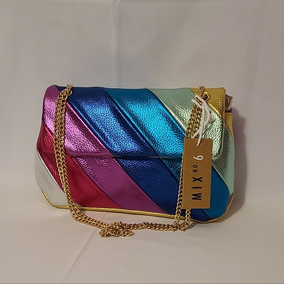 Mix No. 6 Handbags - Mix No. 6 Adjustable Strap Colorful Purse